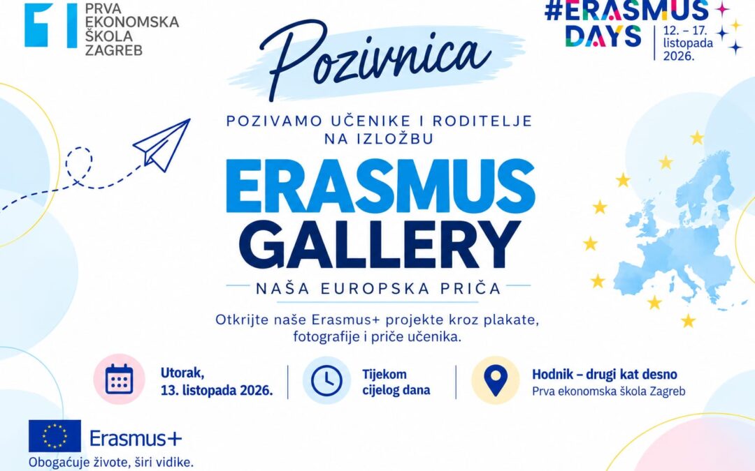 Poziv na izložbu „Erasmus Gallery – Naša europska priča”